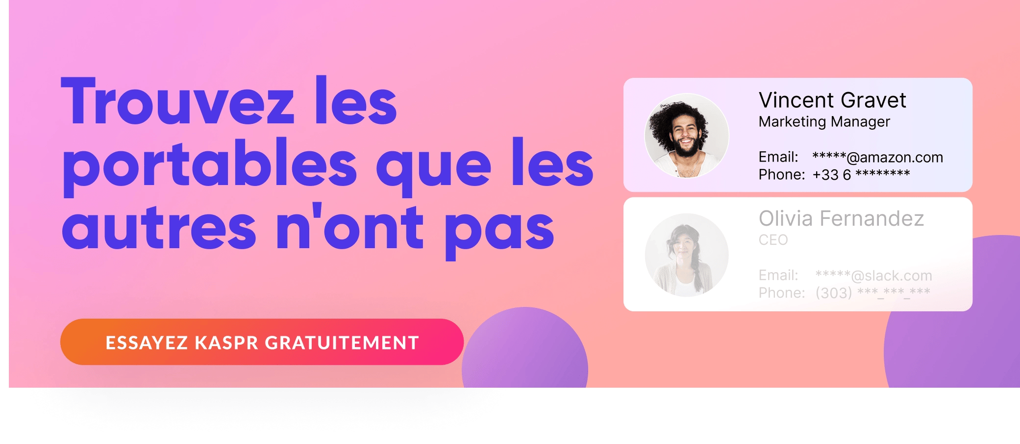 Trouvez les numéros de téléphone portable de vos prospects